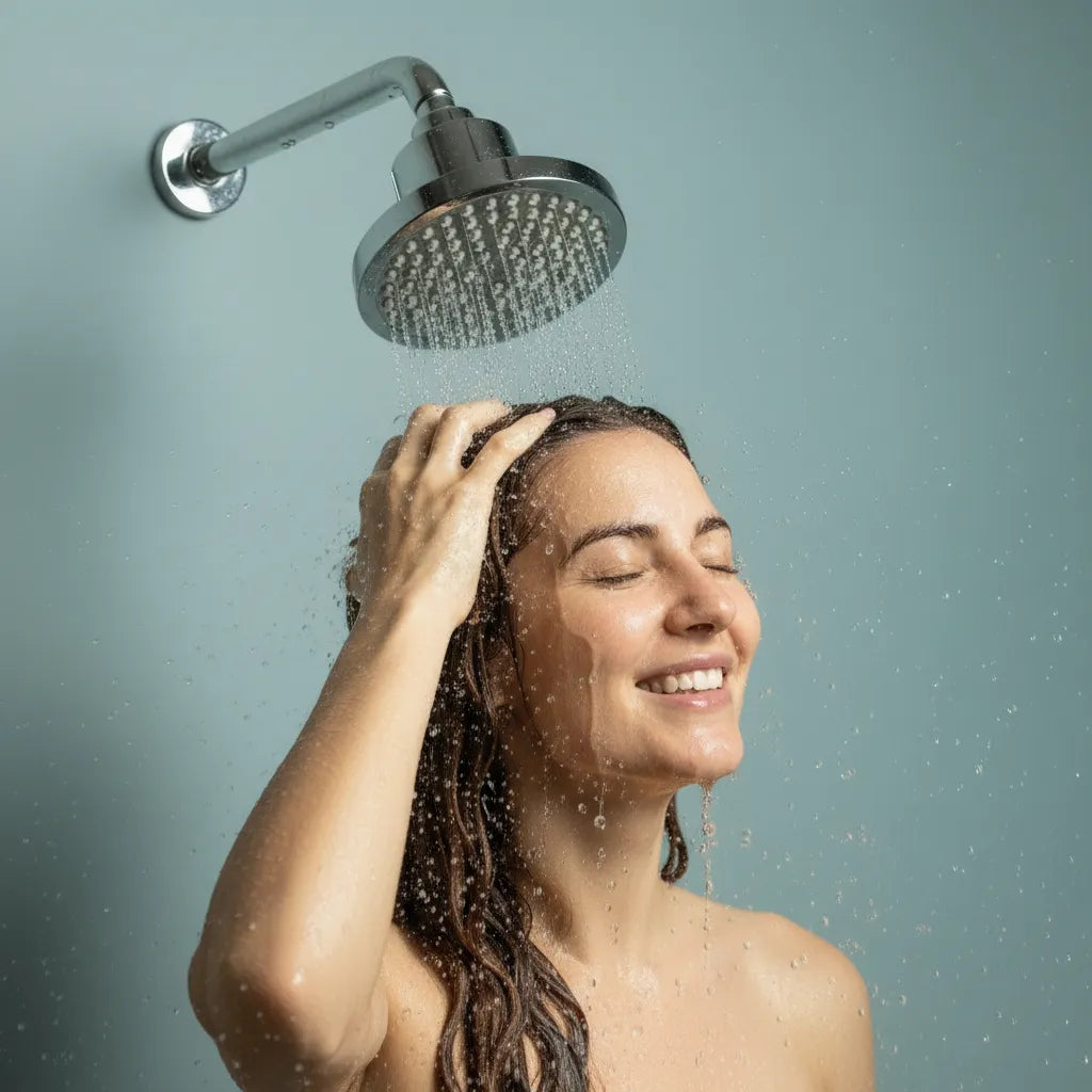 Rain Shower Head Chrome Shower Head Stainless Steel Bath Shower Head High Pressure High Flow Round