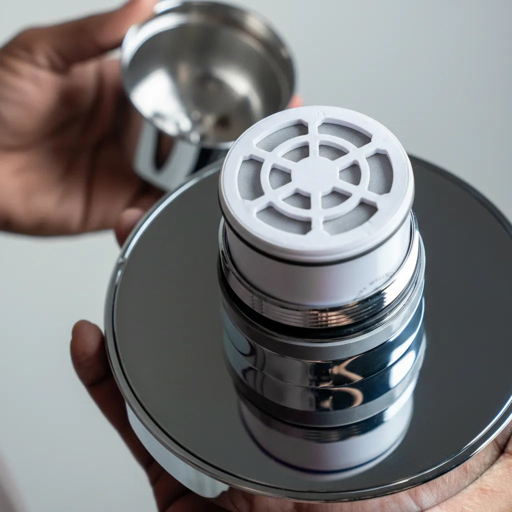 Rain Shower Head Chrome Shower Head Stainless Steel Bath Shower Head High Pressure High Flow Round